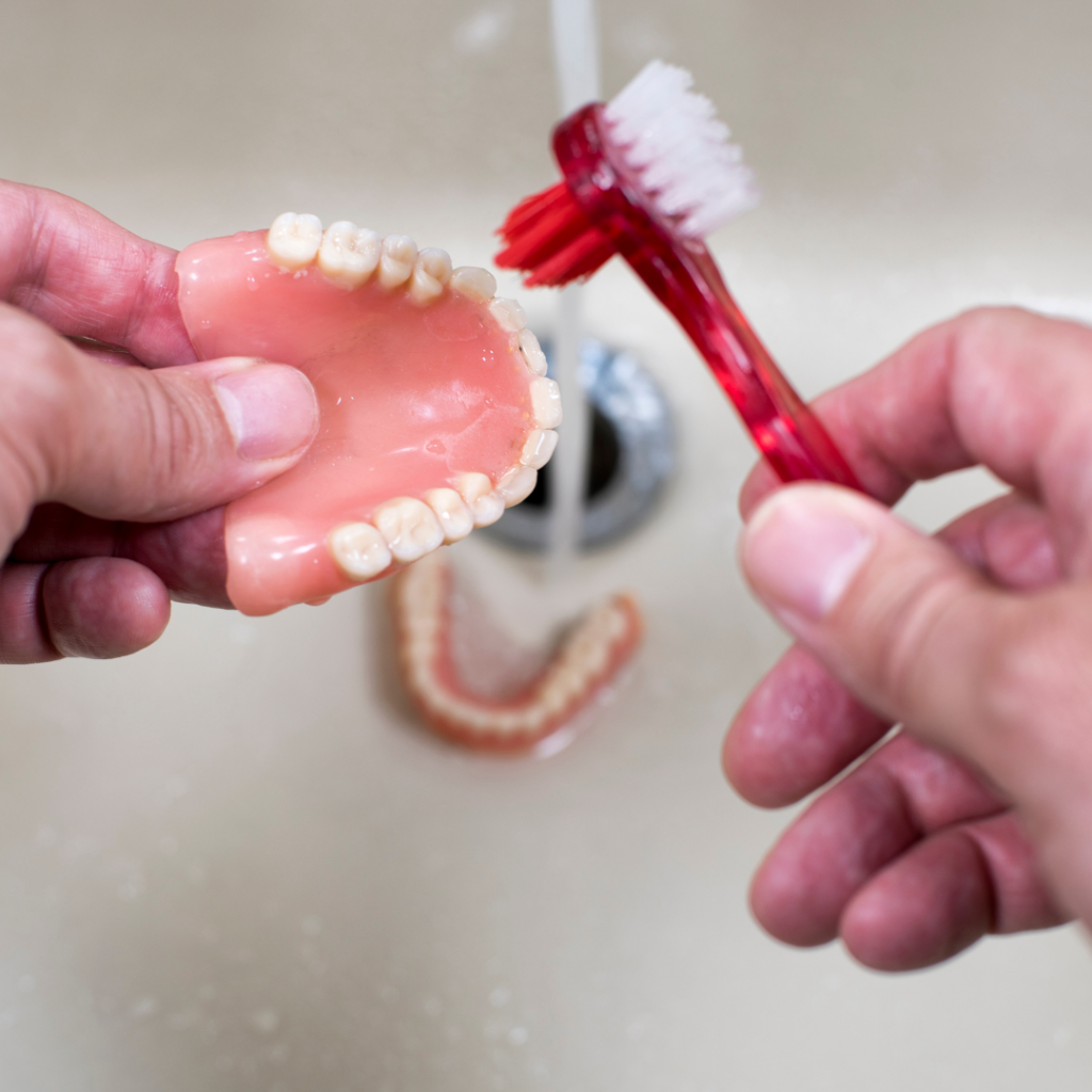Maintain dentures